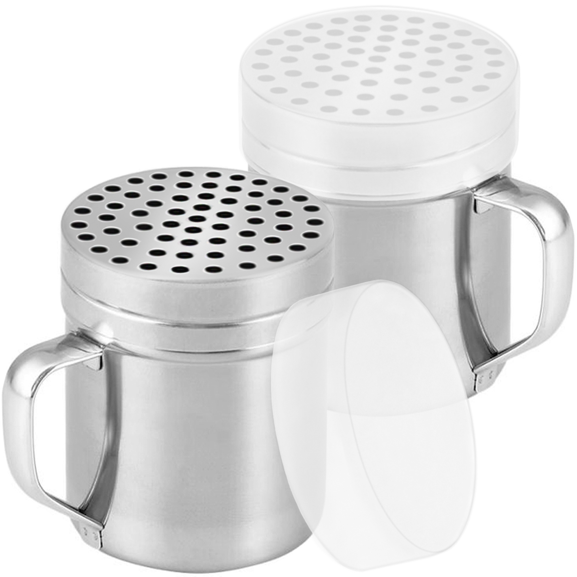 Shakers para queso parmesano y especias gruesas